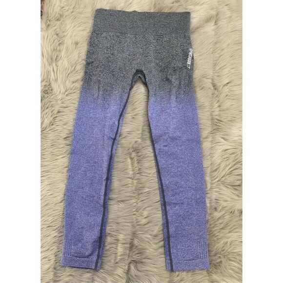 Gymshark | Adapt Ombre Seamless Leggings In Grey Purple - Picture 2 of 10